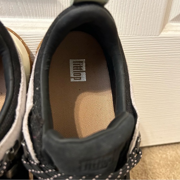 Fitflop Black and White Sneakers with Tan Soles NEO-D-HYKER - Picture 6 of 9